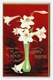Easter bouquet lily embossed gold metallic holy easter