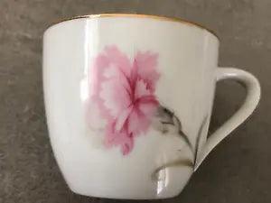 Royal Court Pink CARNATION Flowers Fine China of Japan - DEMITASSE TEA CUP