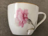 Royal Court Pink CARNATION Flowers Fine China of Japan - DEMITASSE TEA CUP