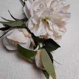 artificial peony, artificial flowers, Ivory peony, ivory flowers, ivory wedding, ivory home decor, ivory bouquet, peony flower