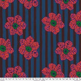 NEW! KAFFE FASSETT BRANDON MABLY ZEBRA LILY BM91 DARK FLORAL FABRIC HALF YARD