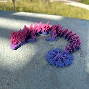 Majestic Sunflower Dragon | 3D Printed Articulating Sensory Toy