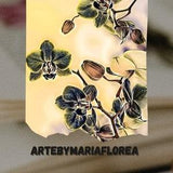 Orchids, oriental flowers, ink drawing, modern home decor art, printable wall art, plants and flowers, style trends, interior design art