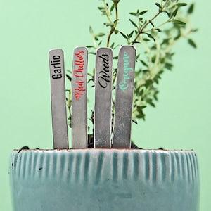 Herb garden tag, Garden labels, Herb Markers, Garden sign, Personalized Garden Marker, Plant Marker, Metal Marker, Shabby, Chic, Garden Gift
