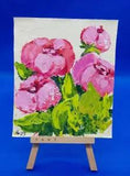 Peonies Flowers Original Handmade Painting Wall Art COMBINED SHIPPING AVAILABLE