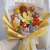 Crochet Flowers, Crochet Bouquet, Flower Bouquet, Crochet Flower Bouquet, Flower Gift, Wedding Bouquet, Graduation Bouquet, Handmade Flowers