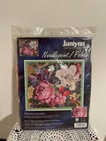 HTF NEW in Package Janlynn Needlepoint Kit Lily and Roses..Finished Size 14???x12???