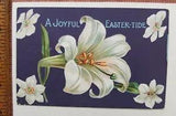 A JOYFUL EASTER TIDE, EASTER LILY- 1909 MIDDLETOWN,?NY POST TO FLORIDA, NY- RARE