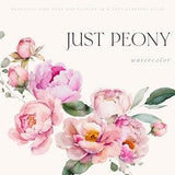 Peony Watercolor Clipart - Peony Floral Clipart - Peony Clipart - Floral Watercolor Clipart - Wedding Clipart - Peony Flowers - Peony Art