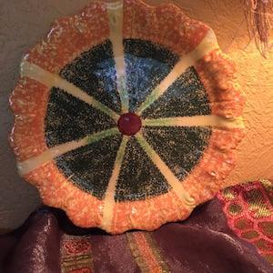 Vintage Birks Plate    Hand-Painted in Italy Birks Plate