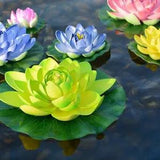 Fake Lotus Flower Lifelike Water Lily Simulation Artificial Lotus Plant