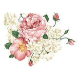 Luxury Peony Flowers Wall Stickers Art Home Decor PVC Removable Vinyl Wall Decal
