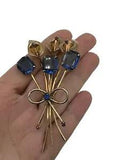 Calla Lily Floral Flower Bouquet Vintage Brooch Pin