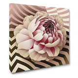 Peony Flower Op Art Canvas Print Wall Art Framed Picture Home Decor Large