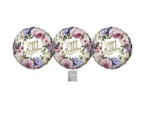 Set Of 3 18'' Peony Hydrangea Flowers Balloons Birthday Party Decorations