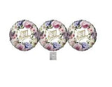 Set Of 3 18'' Peony Hydrangea Flowers Balloons Birthday Party Decorations