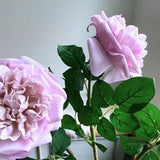 Real Touch Light Purple Cabbage Rose - David Austin Rose / High Quality Artificial Flower / DIY Floral / Wedding Decoration / Gifts