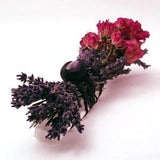 Dry Flower Wand with Selenite, Rose, Lavender, and Amethyst