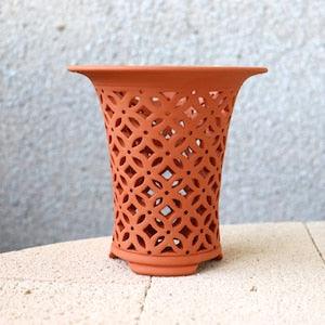 Neofinetia pot terracotta  pot Orchid pot for Orchid planter for  Ceramic plant pot Orchid pots Tall pot ceramic Gift for grandmother