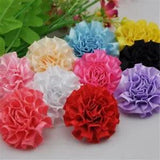 Flower Ribbon Bows Carnation Appliques Craft Sewing Clothes Wedding Decoration