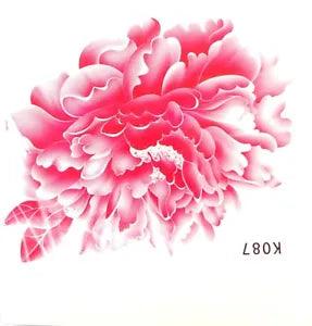 removable tattoo peony flower temporary tattoo