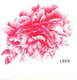 removable tattoo peony flower temporary tattoo