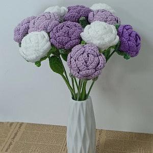 Crochet Rose Bouquet,Crochet Rose,Crochet Flower,Handmade Knitted Flowers,Gift For Her,Home Decor.It's the price of a flower.