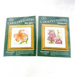 Serendipity Designs Carolyn??s Garden 4???x4???Cross Stitch Day Lily K16 Foxglove K07