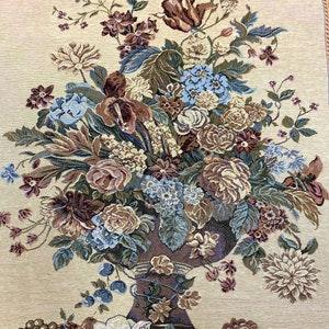 Tapestry wall hanging "The bouquet"31*25(80*65 cm)-jacquard woven-tapestry beautiful flowers-a gift flowers lover-art decorate interior home