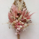 Dried Flowers Bouquet with natural Bunny Tails Gypsophila Rose Palm Leaf Pampas grass for Fall decor Gift Wedding Birthday from Portugal