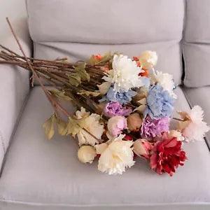 3 Heads Peony Artificial Silk Flowers for Wedding Party Home Decor Fake Flower