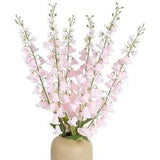 6PCS Artificial Lily of The Valley Flowers, 37.4Inch Faux Pink Bell Baby Pink