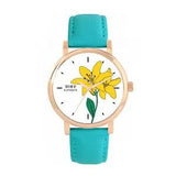 Toff London TLWS-77888 Ladies Yellow Lily Flower Watch