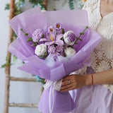 Knitted mix bouquet,crochet rose bouquet,crochet flower bouquet,crochet flower,valentine's day gift,gifts for her,wedding gift,