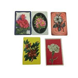 5 Single Swap Playing Cards Flowers Floral Magnolia Rose Carnation 26367 Trading
