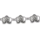 Orchid Jewelry Sterling Silver Orchid Bracelet Handmade Flower Jewelry OR2-BR