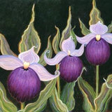 Purple Orchid Art Print - Lavender Orchid Art Print -Purple Lady Slipper Art Print - Purple Floral Art Print - Purple Orchid Art