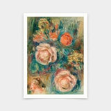 Pierre-Auguste Renoir,Bouquet of Roses,Bouquet de roses,art prints,Vintage art,canvas wall art,famous art prints,q620