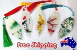 1x 5x Flower Garden Botanical Bookmark Leaf Vein Book mark Car Pendant Hanging