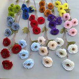 Artificial Peony Flower Simulation Dew Lotus Branch Fake Flowers Decor DIY Gift