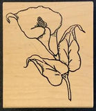 Me And Carrie Lou Cala Lily Flower Rubber Stamp