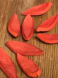 Hawaii Bob??s 20pc Orange Wood Pieces Floral Decor Coastal Decor Dried Decor