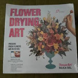 VINTAGE 1973 FLOWER DRYING ART BOXED KIT SEALED by ACTIVA * SILICA GEL * CRAFTS