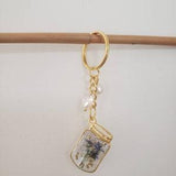 Bouquet of Flowers In A Jar, Forget me Not Necklace, Forget me not keychain, Resin Dried Forget Me Not Flowers, Purple Flowers, Cute Bouquet