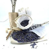 Dried Lavender Flowers decorative fabric sack wood nametag tea filter gift 1/2oz