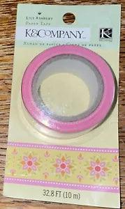 K&COMPANY Lily Ashbury RL Paper Tape Roll Flower Accents Scrapbook Stickers 32.8