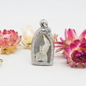 Nature Curio treasure Locket - Snapdragon Skull Rodent Jaw Necklace Pendant - Cathedral Locket  - Snapdragon Seed Pod Charm - Rodent Bones