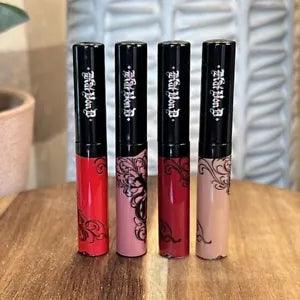 4x KAT VON D KVD XO Vinyl Lip Cream Gloss BLOSSOM, HOLLYHOCK, TULIP & CARNATION