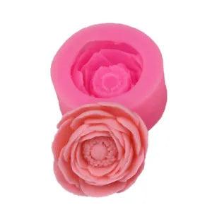 Peony Shaped Mold Silicone Baking Mold Resin Soap Candle Making Tool Home Decor