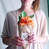 Wrapped Paper Flower Gift Bouquet, Ranunculus Bouquet, paper Flowers, Graduation Gift, Birthday Gift For Her